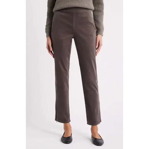 Elieen Fisher Pants - Elieen Fisher women pull on slim-fit ankle pants Brown Sz 6 A005202